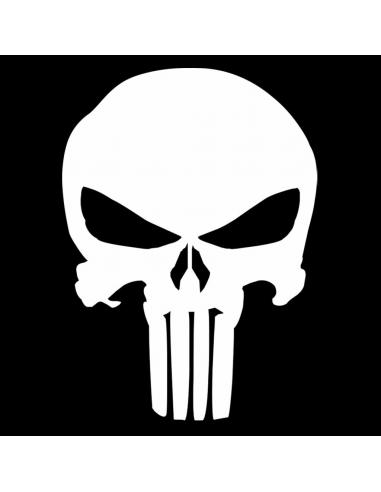 The Punisher White Skull Logo Large Jacket Embroidered Patch