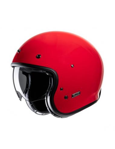 HJC V31 DEEP RED: CASQUE JET RÉTRO AVEC TECHNOLOGIE MODERNE ET STYLE VINTAGE