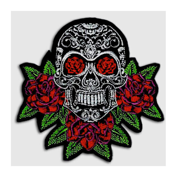H-Skull Support pour casque Mexican Roses