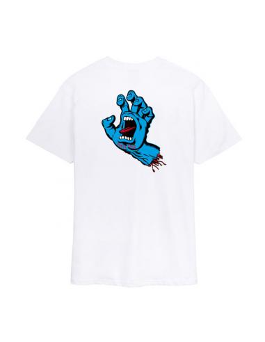 CAMISETA SCREAMING HAND BLANCA DE SANTA CRUZ